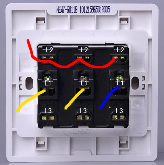 正泰三开双控 双控一个灯的连接方式