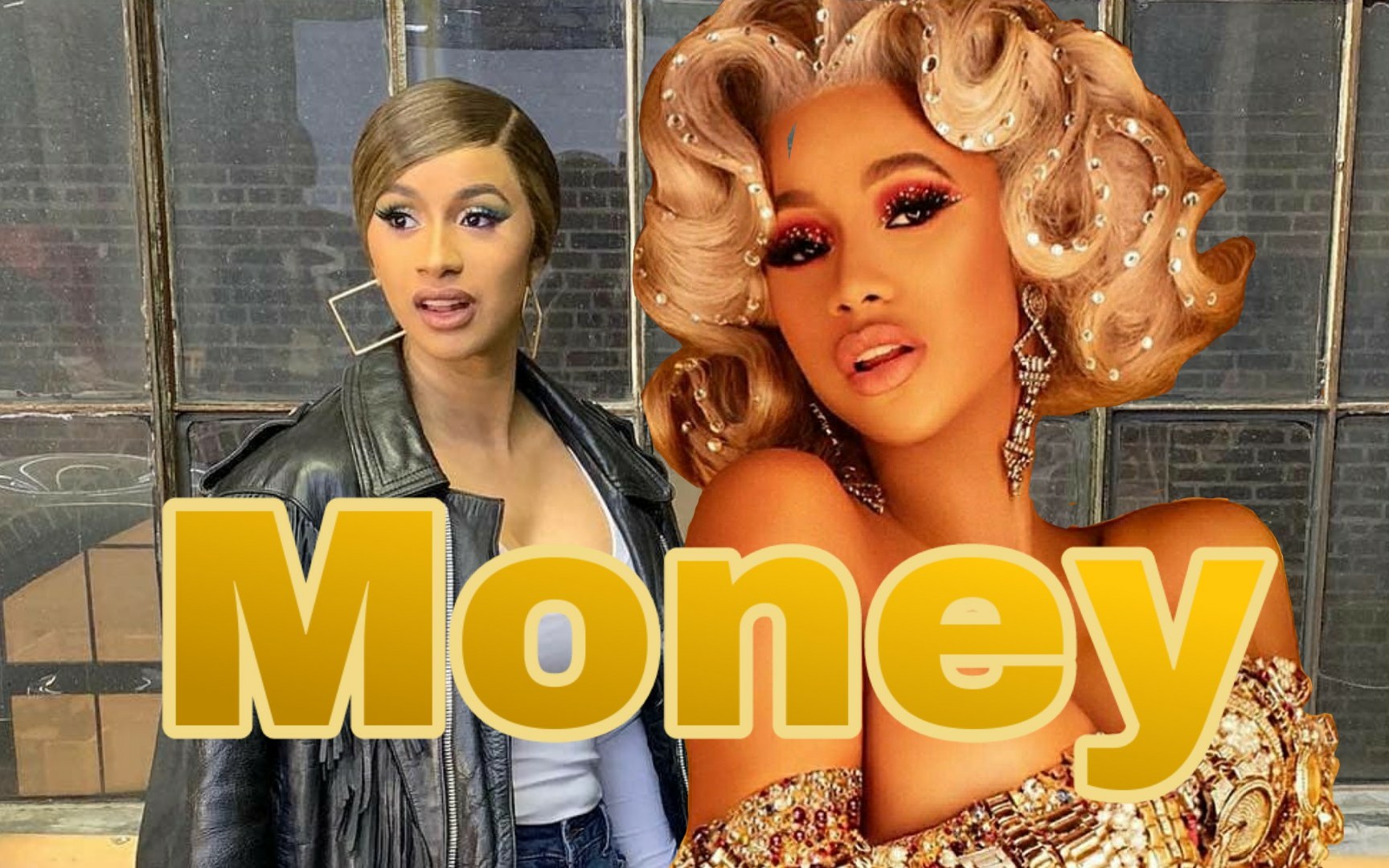 【cardi b】最新的money卡拉ok伴奏!狠人的速度