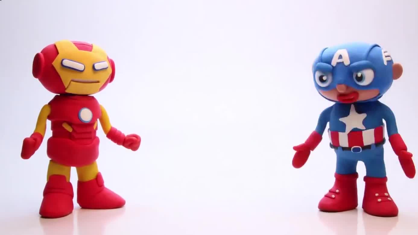 橡皮泥定格动画 忍者神龟被吸尘器吸住了 早教