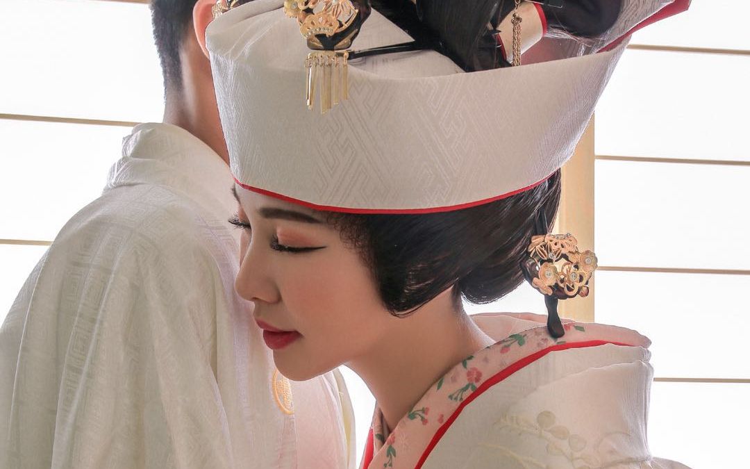 京都八坂神社花嫁仪式白无垢日式 传统婚礼