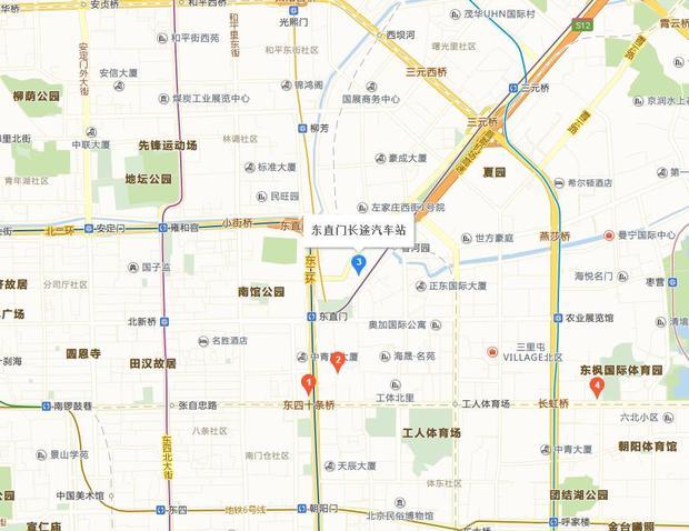 北京东直门长途汽车站站点具体位置在哪儿