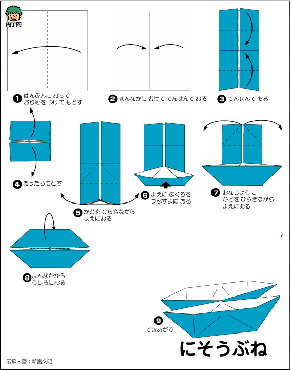 如何折叠纸船