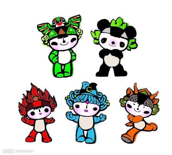 更重要的还有奥运会是在北京举行的,所以五个福娃的名字分别叫做:贝贝
