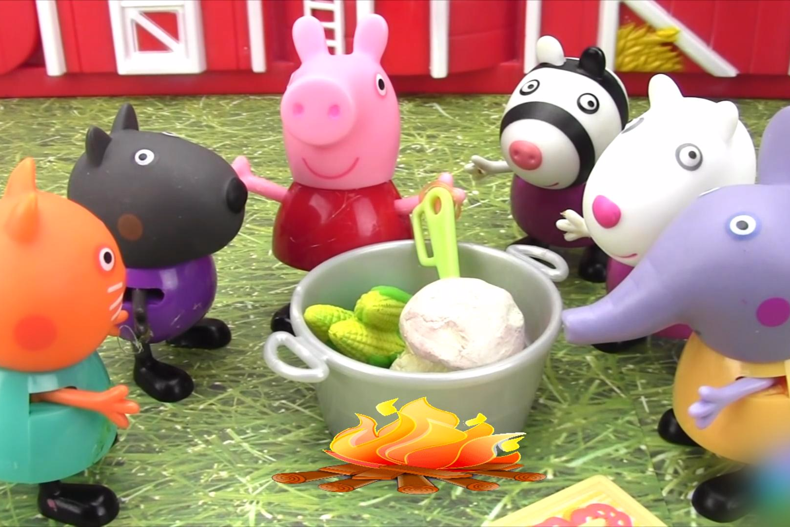 视频:幼儿教育动画,小猪佩奇版石头汤,教会宝宝学会和朋友分享