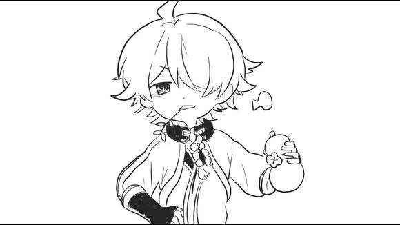 王者荣耀简笔画q版李白_图片素材