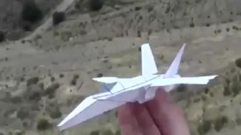 手工制作大全 f18 updated airplane 纸飞机折法教程-_折纸视频教程.