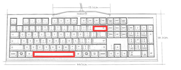 spacebar是键盘中的哪个键啊?backspace又是哪个键?