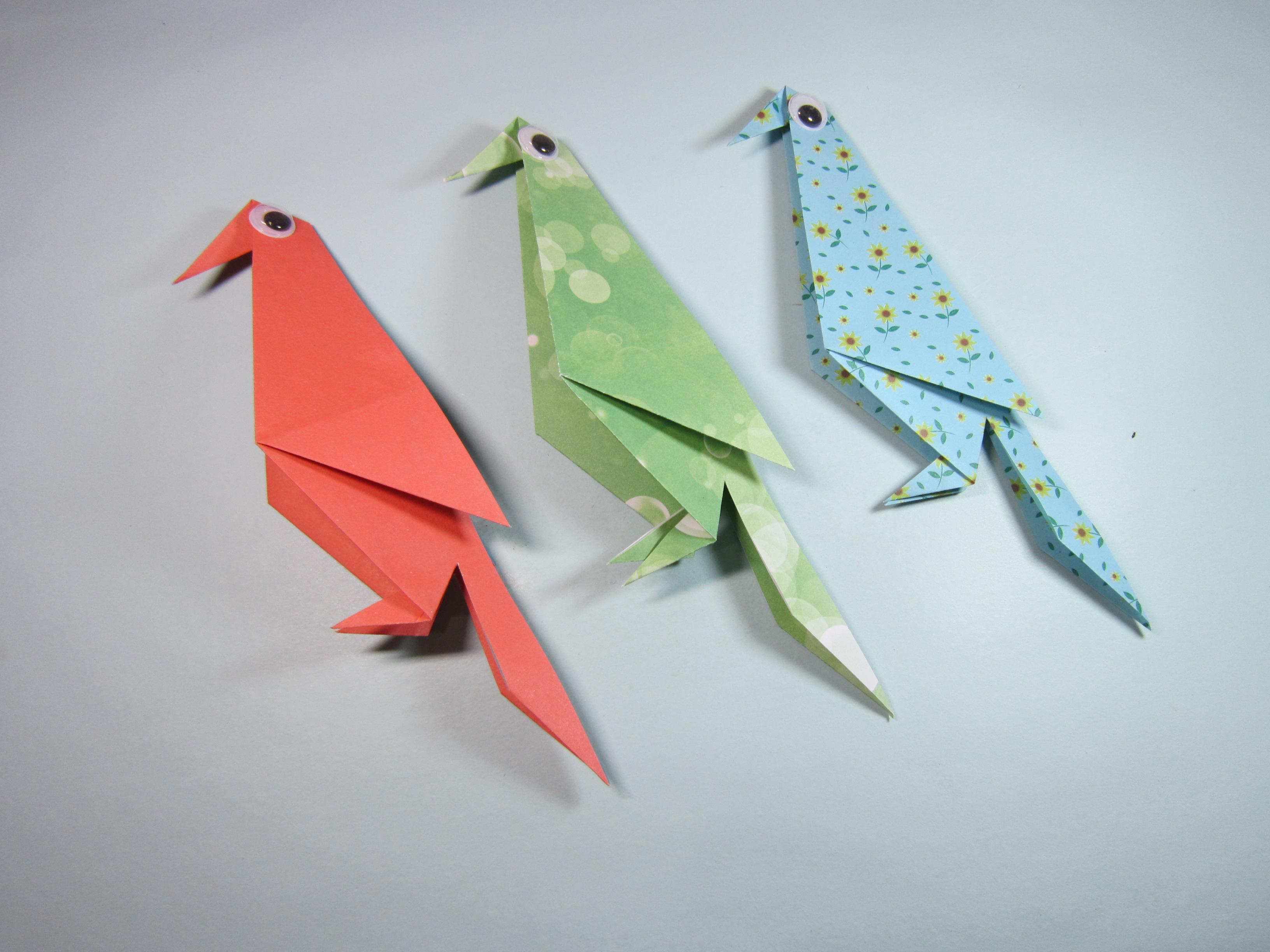 怎样折纸小动物鸟,2分钟就能折出可爱简单的小鸟