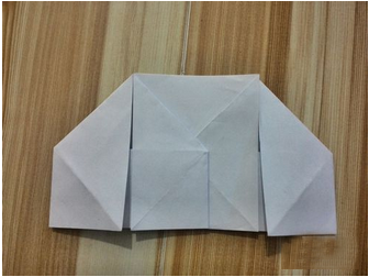 一箭双心心形折纸方法