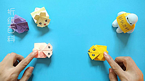 折纸手工:好玩的弹跳兔子折纸,视频教程,简单易学