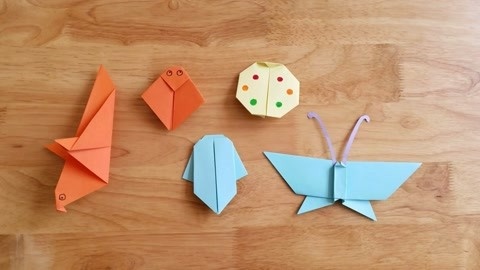 简单好玩的折纸昆虫大全,小学生手工作业必备!