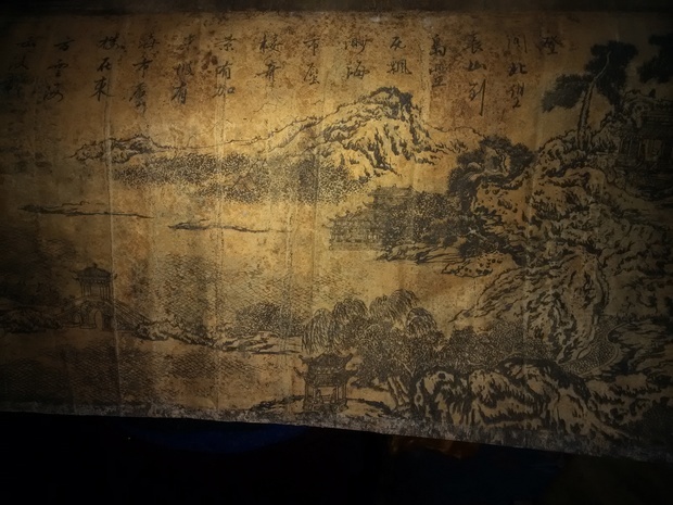本人有一幅鹿山避暑图-袁江题画的是秦始皇阿房宫楼阁