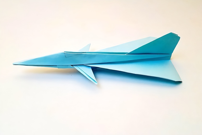 折纸王子教程歼十飞机战斗机,简单形象,收藏留着教孩子
