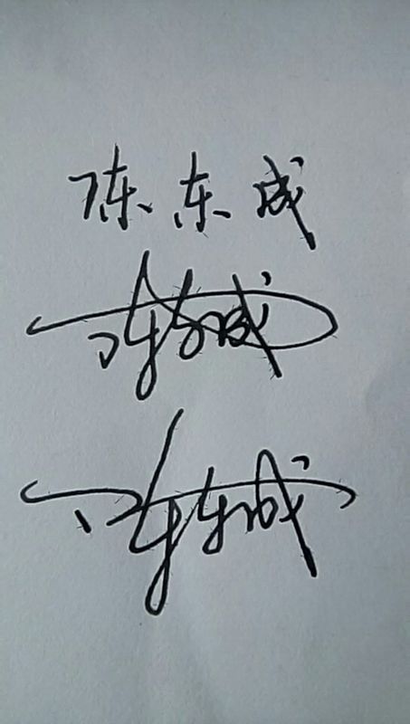 陈东成艺术签名怎么写