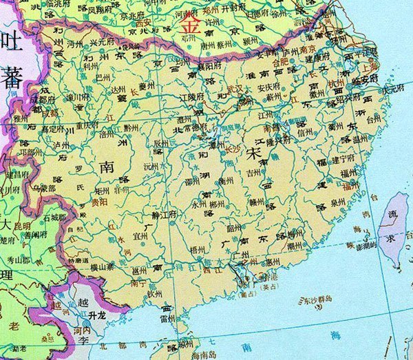 北宋和南宋的详细地图