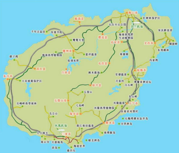 海南岛有多大?多少平方公里?