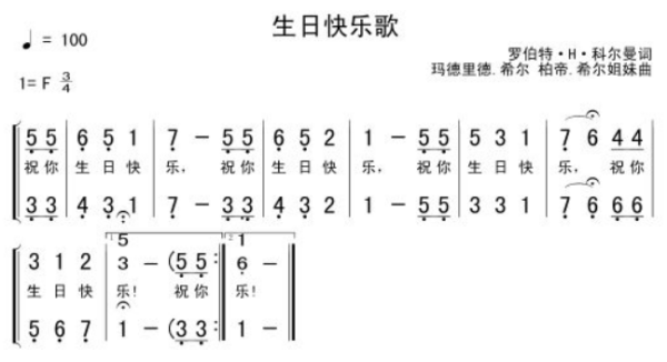 希尔  演唱:儿童 歌词 祝你生日快乐,祝你生日快乐 祝你生日快乐,祝你