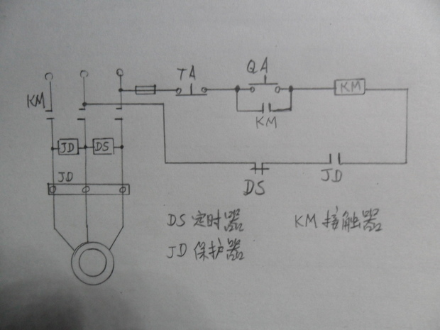 电动机综合保护器加定时器如何接线