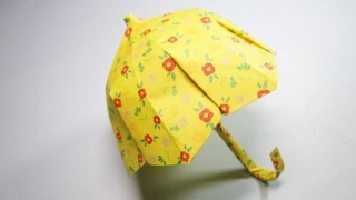 怎么折纸伞,小学生手工简单又漂亮伞的折法,diy手工制作