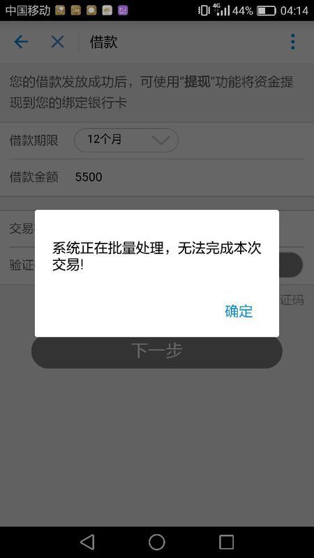 支付宝借钱出问题