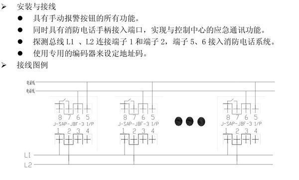 北大青鸟消防手报按钮接线图:怎样接线