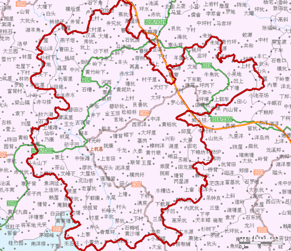 福建省上杭县地图