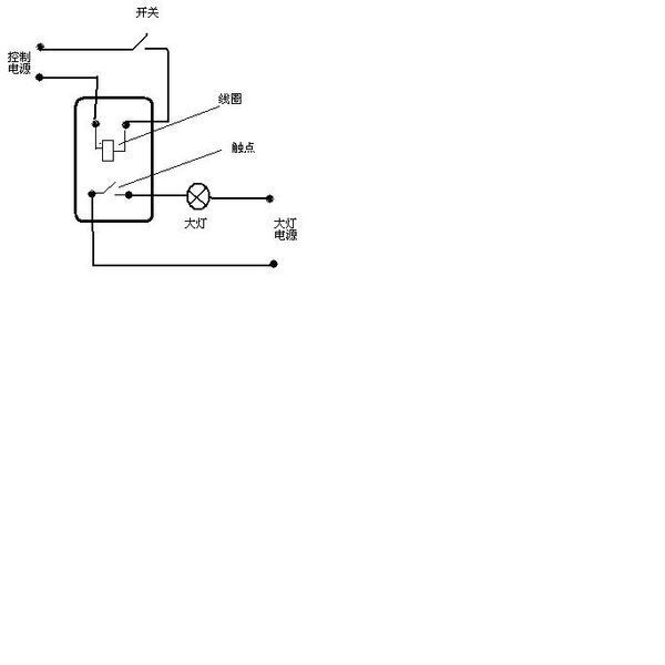 继电器原理和接线图