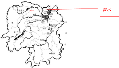 读湖南省略图(如图),回答下列问题.