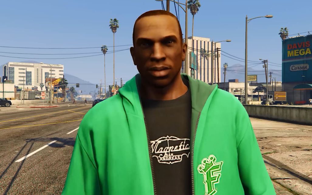 当cj来到gta5