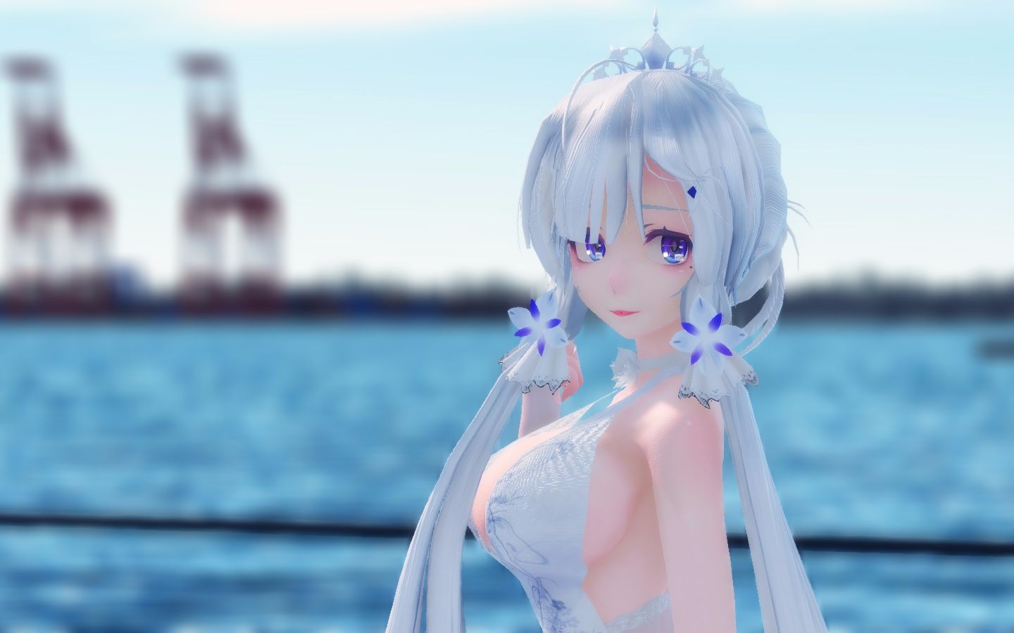 【碧蓝航线mmd【60fps】闪烁在海边的爱情火花,光辉在等着你哦!