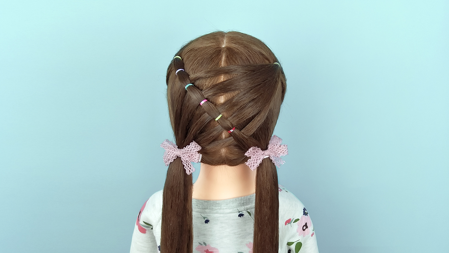 最简单的马尾辫扎法 儿童发型女孩编发视频