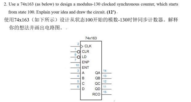 数字电路,计数器74163