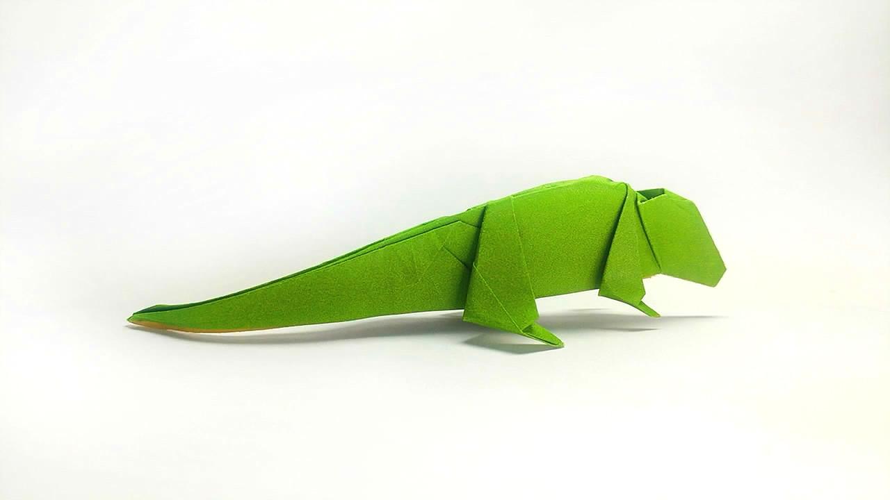 手工折纸diy,教你折纸蜥蜴的简单方法
