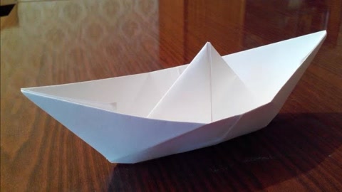 幼儿园手工,如何制作折纸船.