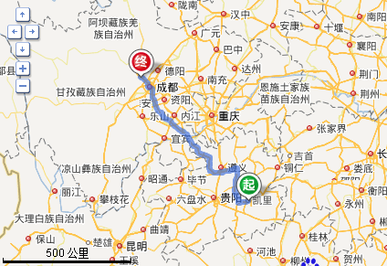 贵州省凯里至都江堰市最新高速驾驶线路怎么走?