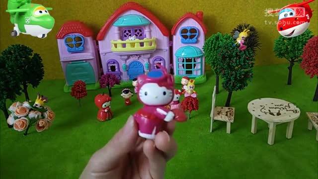 迪士尼乐园凯蒂猫圣诞彩蛋森林之家小蜜蜂亲子游戏1760-彩泥游戏.