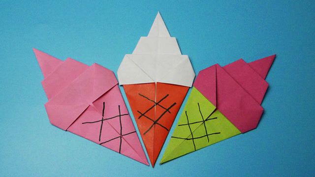 折纸大全:简单又漂亮的冰激凌
