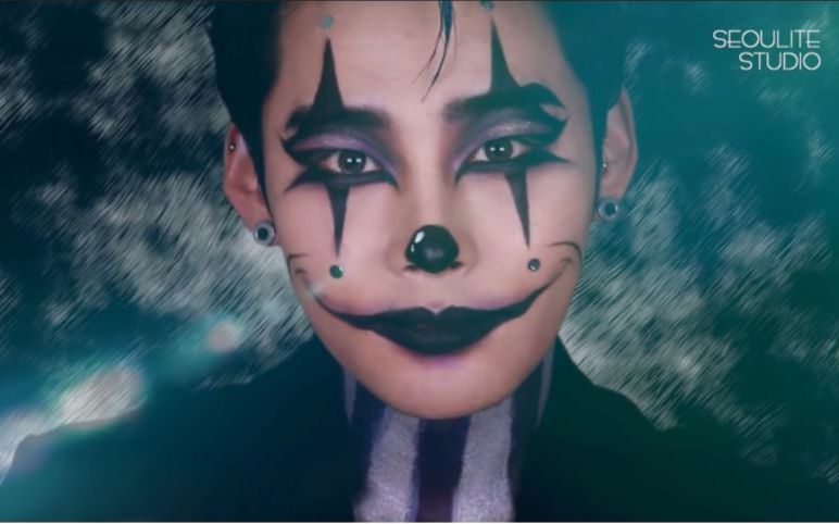 【万圣节】 扑克牌小王  小丑仿妆 pierrot sfx makeup costume