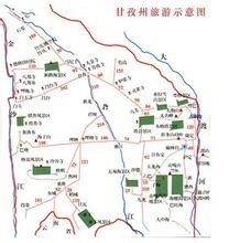 甘孜州旅游景点地图