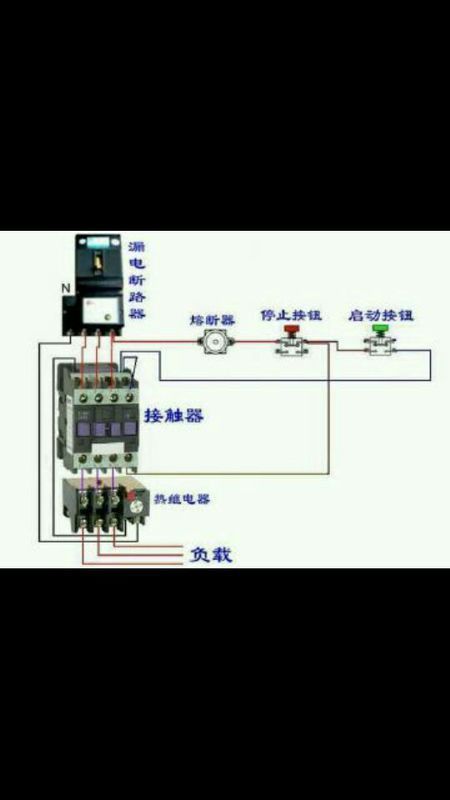 正泰nc8-06m10交流接触器380怎么接线控制电机用