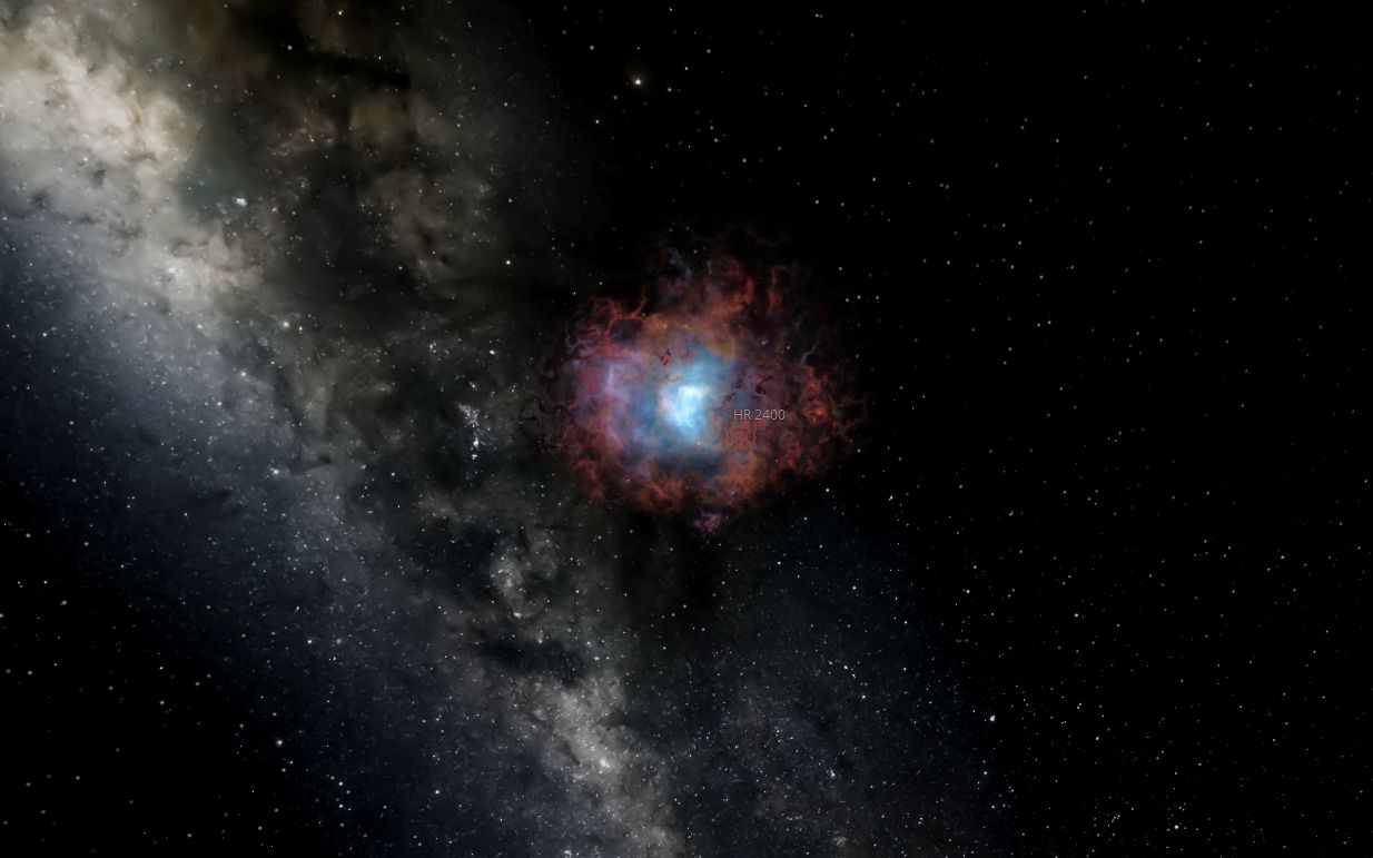 (宇宙沙盘2)超新星爆炸在星系外被看到是什么样的呢?