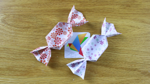 糖果盒子折纸,教你折叠漂亮的糖果收纳盒