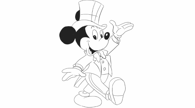 [小林简笔画]绘画动画片《米奇妙妙屋》中的米老鼠卡通动漫简笔画.