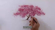 水彩画教学 教你画出一棵美丽的樱花树 不要错过!