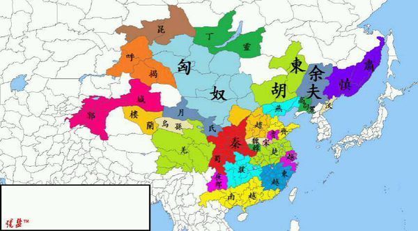 中国古代春秋战国时期地图及各国城市分布情况