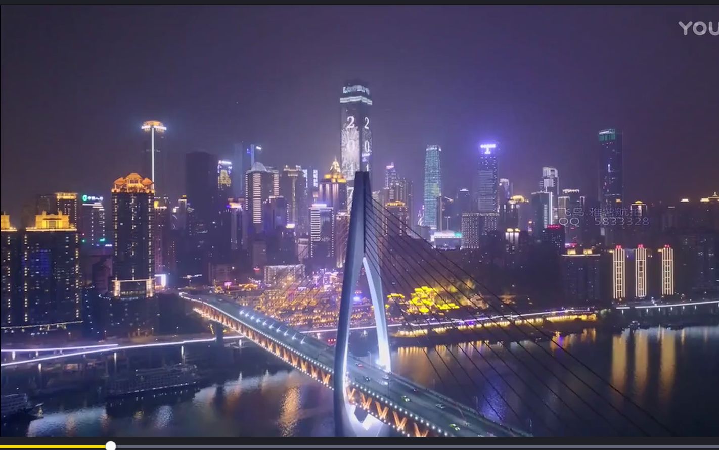 美丽的重庆夜景,全航拍夜景