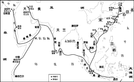 宋代海外贸易最远到达了哪里