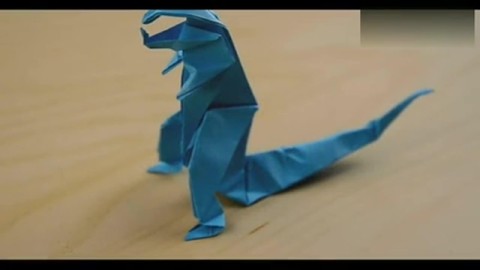 折纸教程 霸王龙折法 折纸视频大全 手工制作