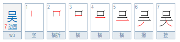 康熙字典里周,吴,李这三个字是几画啊?知道的朋友请多多指教!