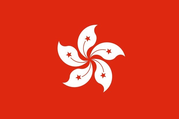 香港于1997年7月1日回归祖国,其特别行政区区旗,区徽上的白色图案